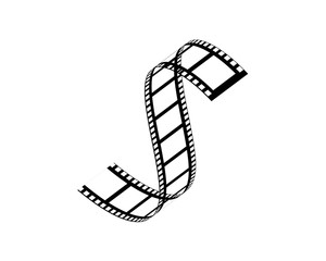 Naklejka premium blank old filmstrip illustration vecto