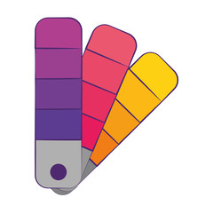Graphic design colors palette tool symbol