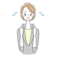 ビジネスウーマン　若い　スーツ