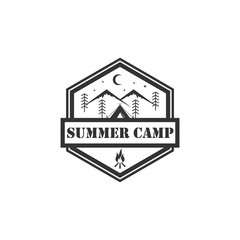 summer camp logo design