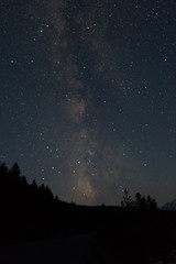 Stars and Milky Way in Tetons Wilderness