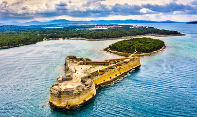 St. Nicholas Fortress near Sibenik in Croatia