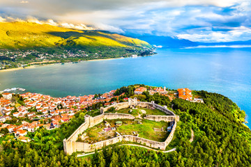 Samuels-fort in Ohrid in Noord-Macedonië