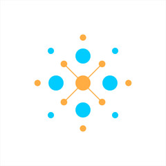 circle vortex logo icon design