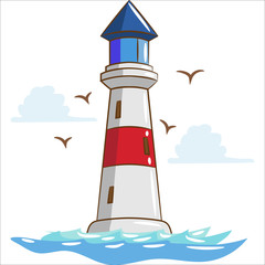 lighthouse vector graphic