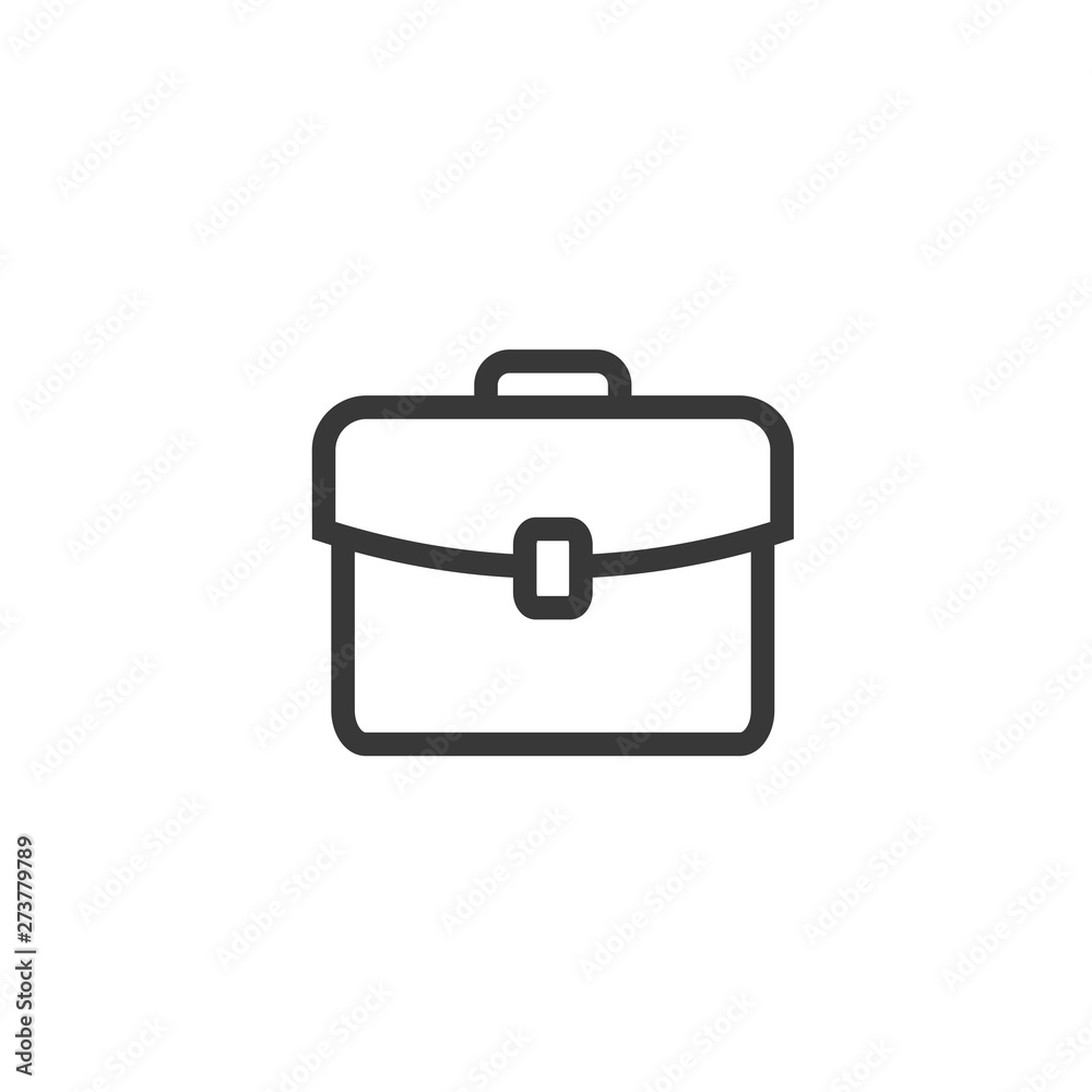 Poster briefcase icon. bag symbol. flat vector sign isolated on white background. simple vector illustratio