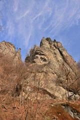 妙義山の岩峰