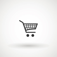 Shopping Cart Icon, flat design best vector icon.