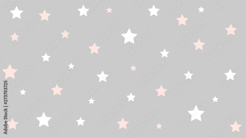Wall mural abstract stars pattern with soft gradient pastel background in sweet color