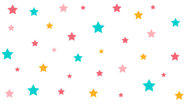Abstract Stars pattern with Soft gradient pastel background in sweet color