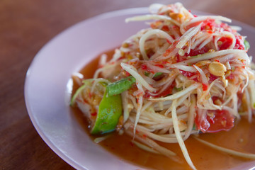 Thai green papaya salad