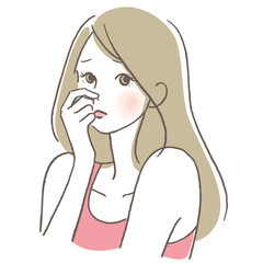 匂いを気にする女性