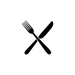 Fork and knife, eat, restaurant, food icon. vector design