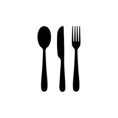 Spoon, fork, knife, icon. eat, restaurant, food symbol vector