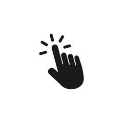 Hand Cursor icons click set symbol vector for web