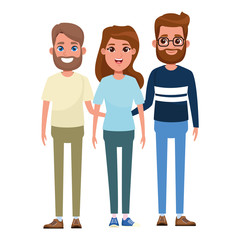 group of people avatar cartoon character