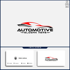 Car logo, abstract car design concept, automotive car logo design template.