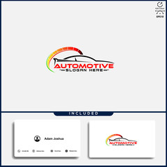 Car logo, abstract car design concept, automotive car logo design template.