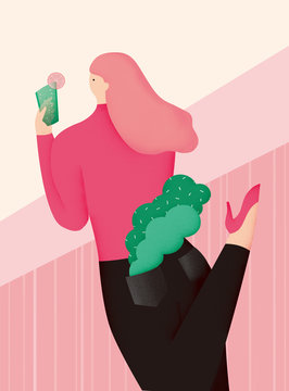 グリーンソーダ、ピンクレモン