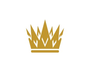 Crown logo template vector icon illustration design