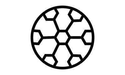 Soccer ball icon for sports and recreation