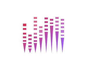 Fototapeta premium Abstract Audio Sound wave logo creative template vector