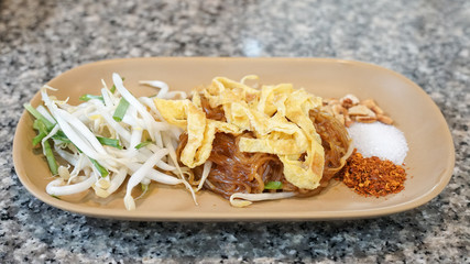 Pad Thai, Phad Thai,Fried noodle Thai style, Thai food. Selective focus.