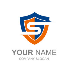 S logo that is in the shield with a simple and luxurious look, the logo is ready for use