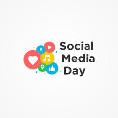 Social Media Day Vector Design Template