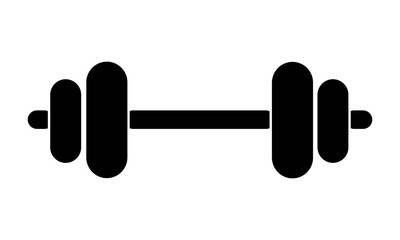 Dumbbell icon for gym and fitness apps