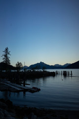 Portage Cove Vancouver BC PNW Mountain Lake Blue