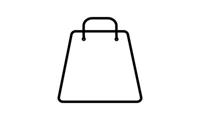 Take away paper food bag icon for food delivery services