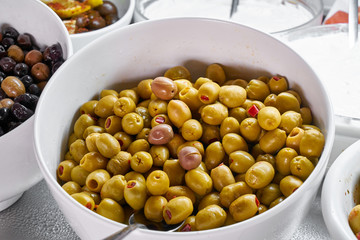 Catering buffet food in luxury restaurant
