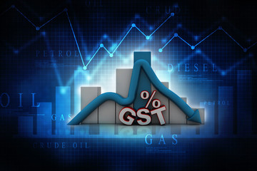 3d rendering Stock market online business concept. business Graph 