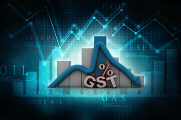 3d rendering Stock market online business concept. business Graph 