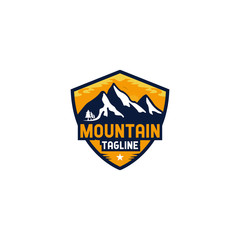 Badge / Emblem Mountain Logo Design Inspiration