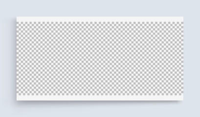 Photo frame mockup. Chess board background. Blank space for your design. Vector illustration.