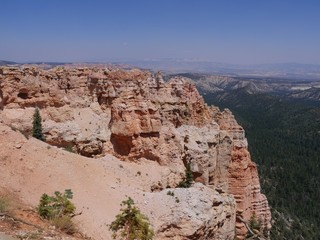 Fototapeta premium View from the lookout at Black Birch Canyon, Bryce Canyon National Park in Utah.