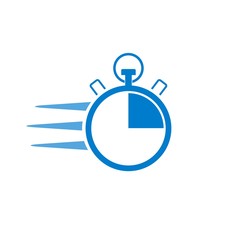 Express delivery icon, Timer concept
