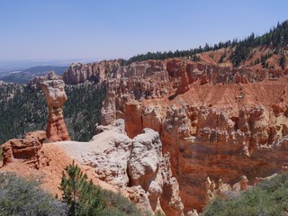 Breathtaking view seen from the lookout at Ponderosa Point, Bryce Canyon National Park