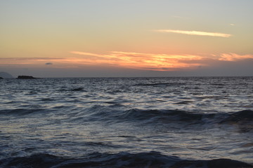 Waimea Beach at Sunset Oahu Island Hawaii USA 