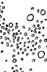 circles hand drawing on paper