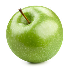 Green apples isolated on white