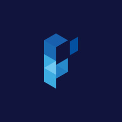 letter f and i tech logo and abstract logo