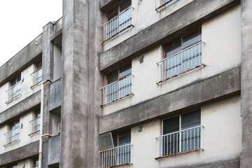 Fototapeta na wymiar 昭和レトロな築50年以上のアパートや集合住宅