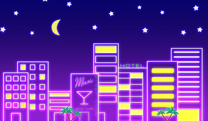 Naklejka premium City at night