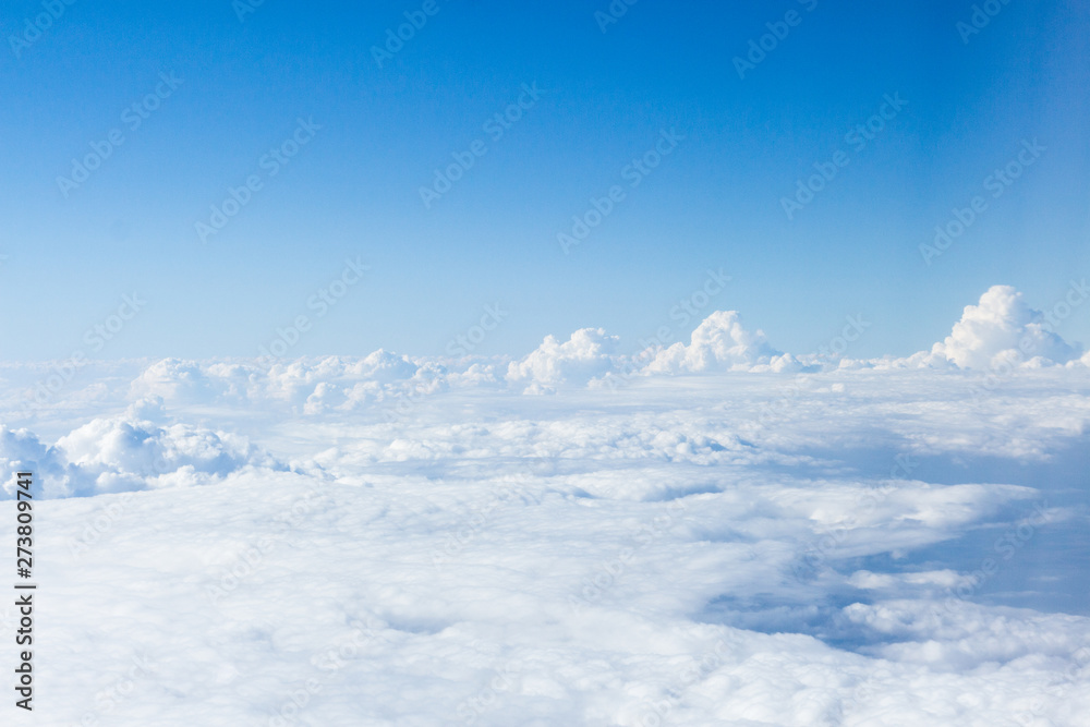Canvas Prints clouds and sky from airplane window view