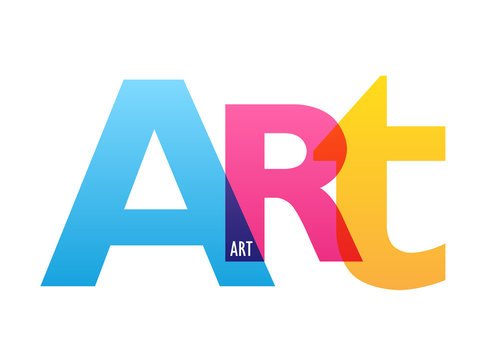 ART colorful vector typography banner