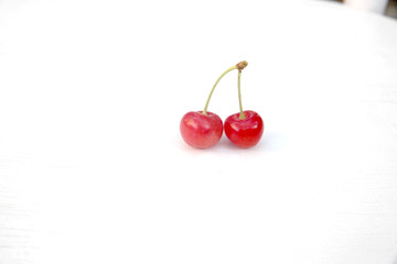 Cherry isolated on white background 