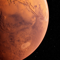 Naklejka premium 3d rendered illustration of the mars